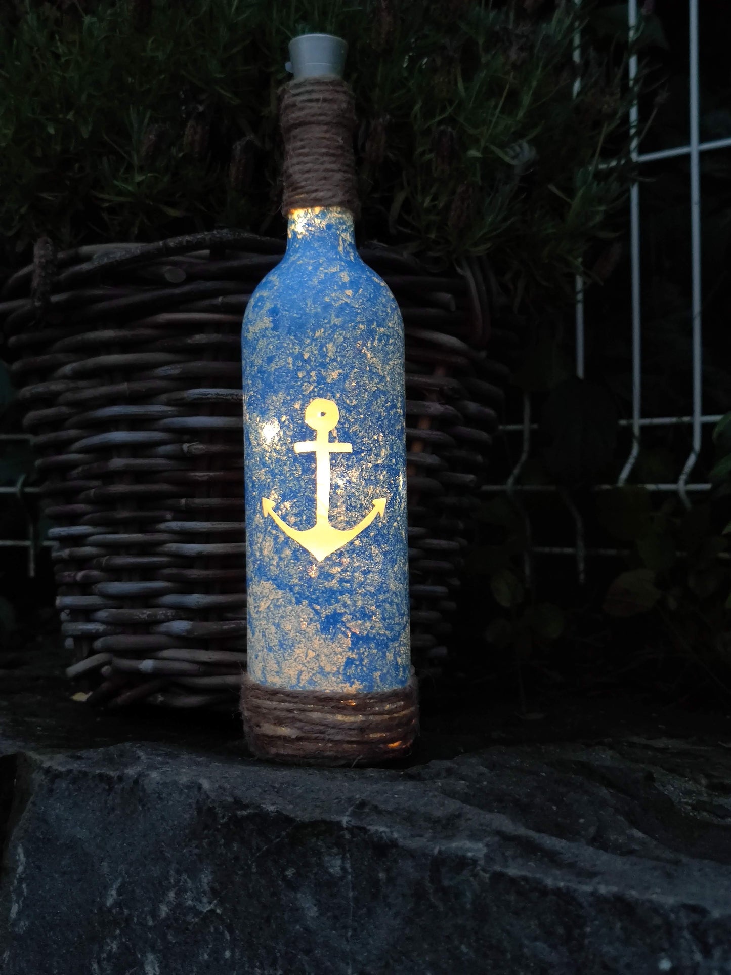 Deko-Flasche “Anker”